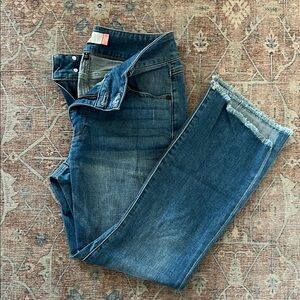 Cabi High Low Cropped Jeans